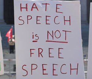 HateSpeechIsNotFreeSpeechPoster